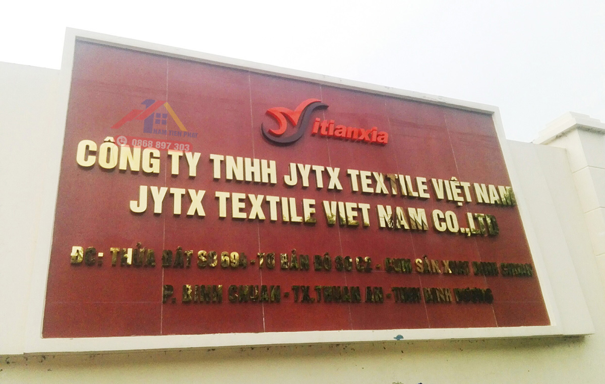 Bảng hiệu công ty - Công Ty TNHH Quảng Cáo Và Xây Dựng Đất Việt